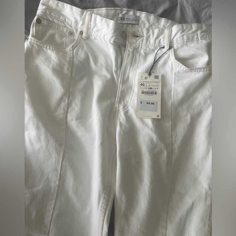 Zara White Jeans